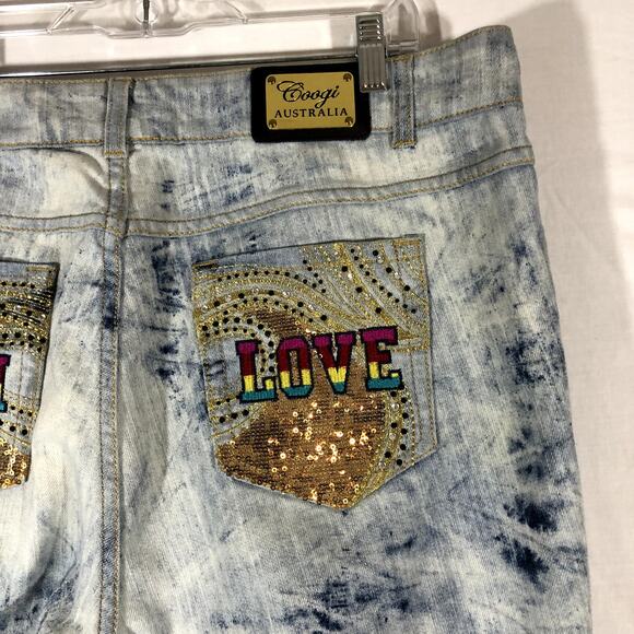 Coogi Women's Capri Jean Pants Size 20W Tie Dye = V - Picture 11 of 11